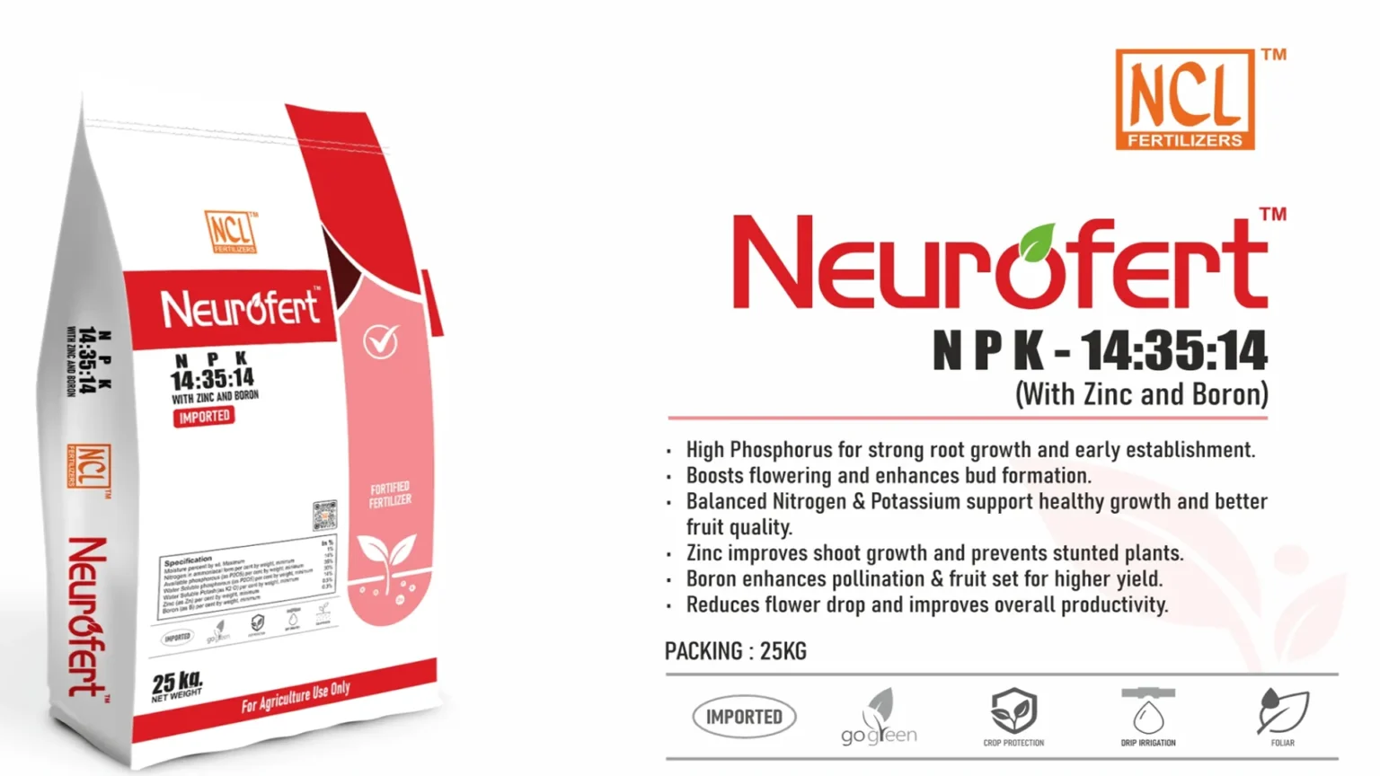 Neurofert NPK 14:35:14 (With Zinc and Boron)