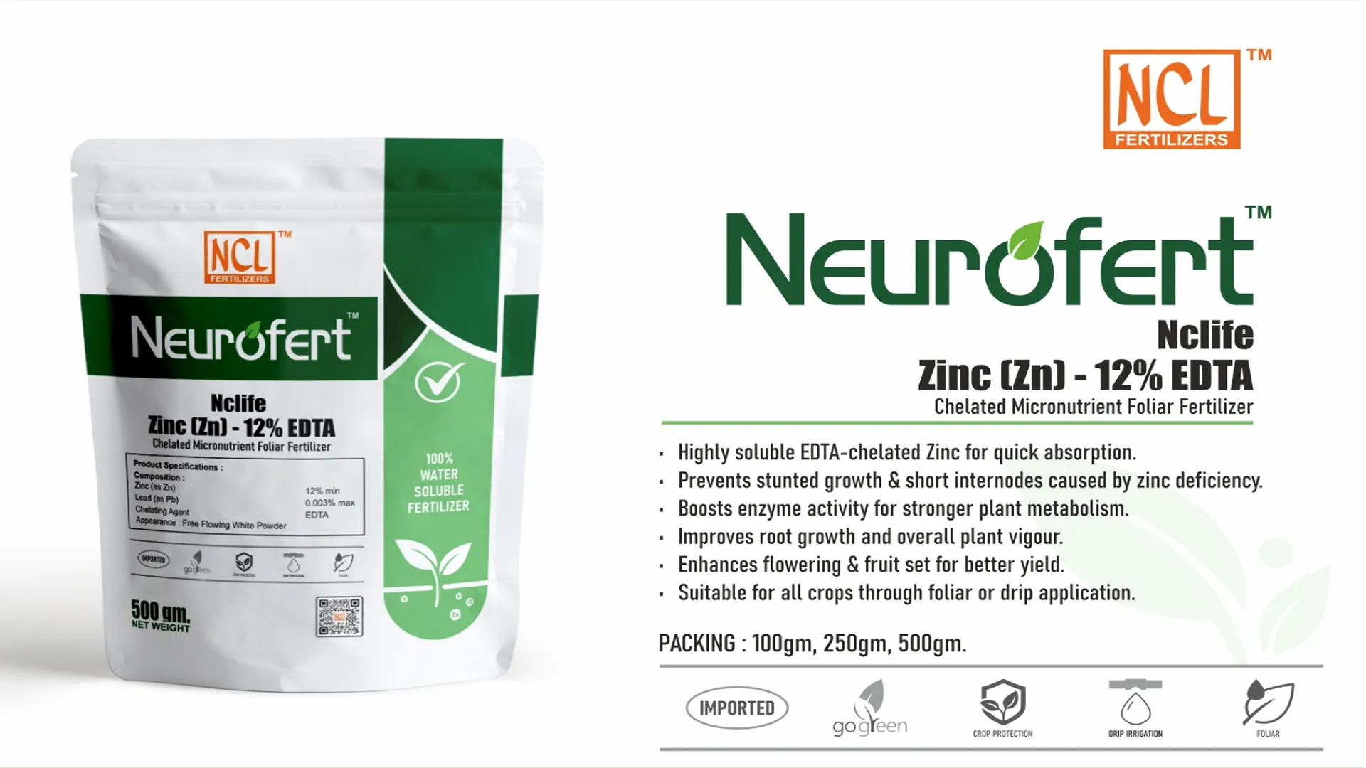 Neurofert Nclife (Zinc (Zn) - 12% EDTA)